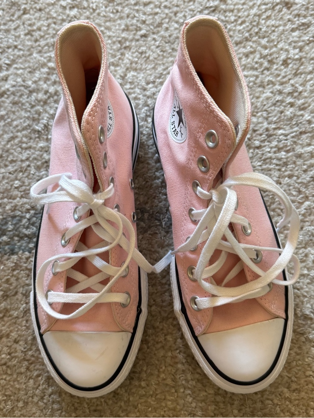 NEW CONVERSE Chuck Taylor All Star Lift Platform High Tops in Donut Glaze - Picture 4 of 9